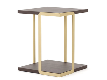 BRIDGE - Square eucalyptus side table by Stylish Club - view 2